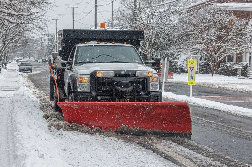 plow truck winter storm
